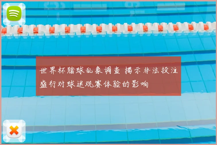 世界杯赌球乱象调查 揭示非法投注盛行对球迷观赛体验的影响